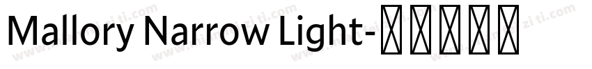 Mallory Narrow Light字体转换